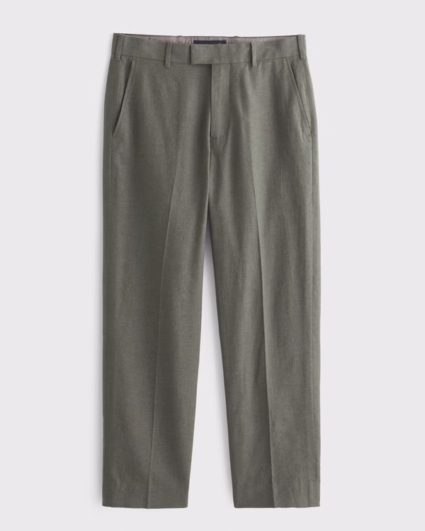 The A&F Collins Linen-Blend Suit Pant | Abercrombie & Fitch (US)