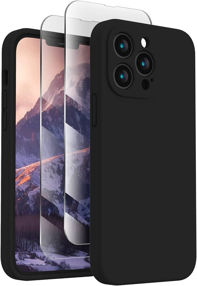 FireNova for iPhone 13 Pro Max Case, Silicone Upgraded [Camera Protection] Phone Case with [2 Scr... | Amazon (US)