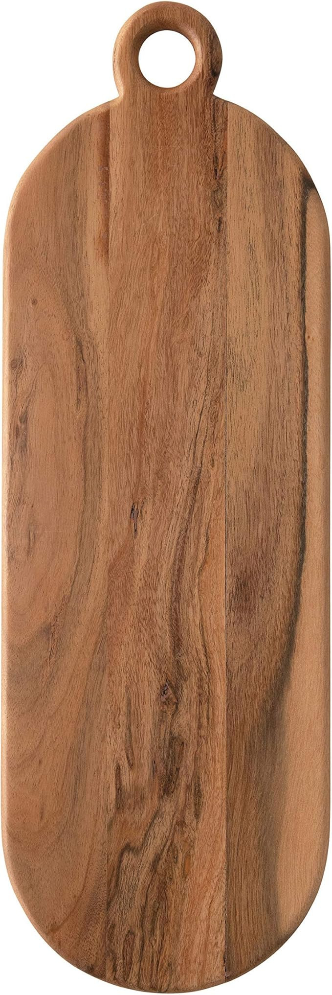 Creative Co-Op Acacia Wood Cheese Handle Cutting Board, 24" x 8", Brown | Amazon (US)