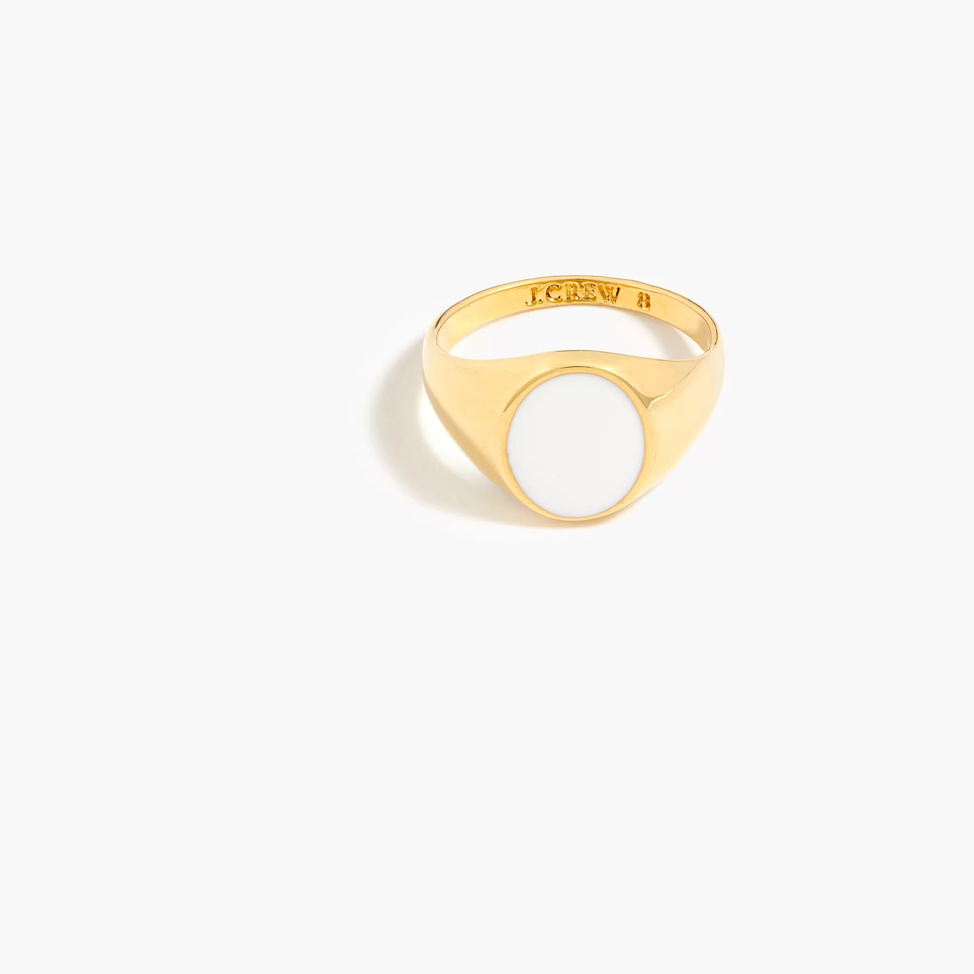 Small enamel signet ring | J.Crew US