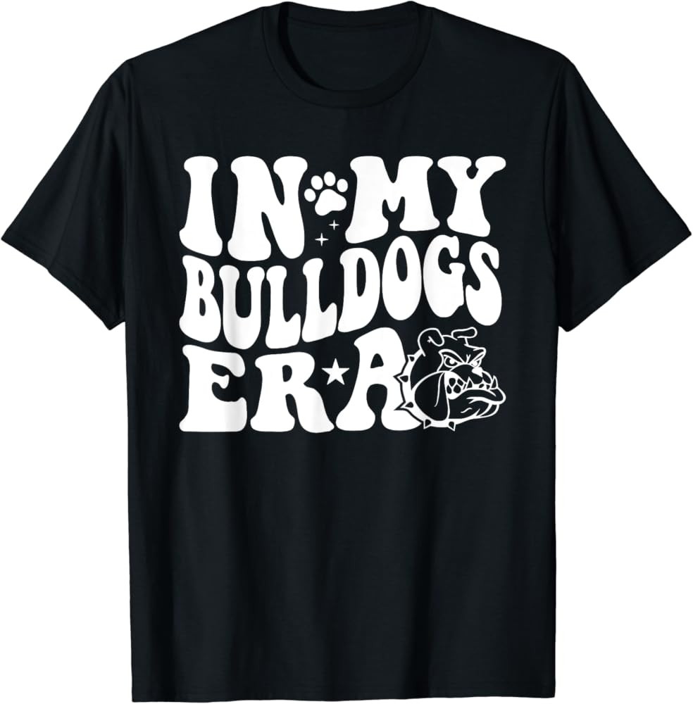 In My Bulldogs Era for Bulldog Mascot Sports Fan T-Shirt | Amazon (US)
