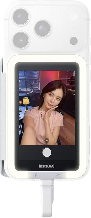 Insta360 Snap Selfie Screen with Light - 4K Magnetic Selfie Monitor Screen for Selfie, Vlogging, ... | Amazon (US)
