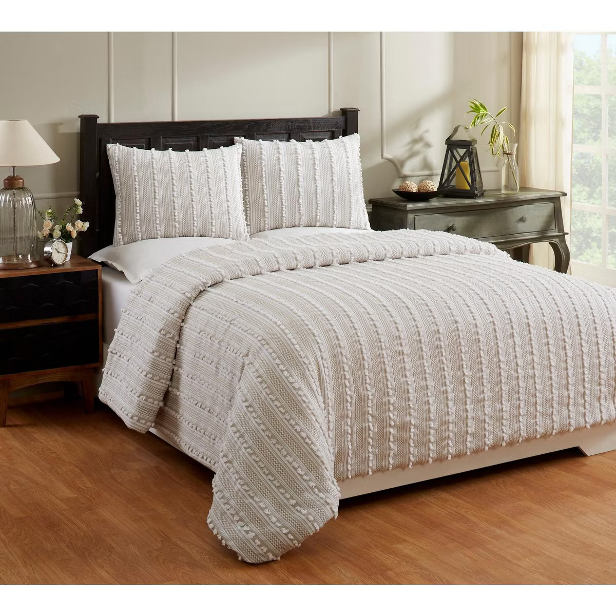 Angelique Comforter 100% Cotton Tufted Chenille Comforter Set - Better Trends | Target