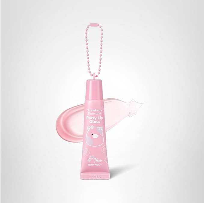 TONYMOLY x Squishmallows Patty Keychain Lip Gloss – Strawberry Shortcake Sheer Pink Gloss, Hydr... | Amazon (US)