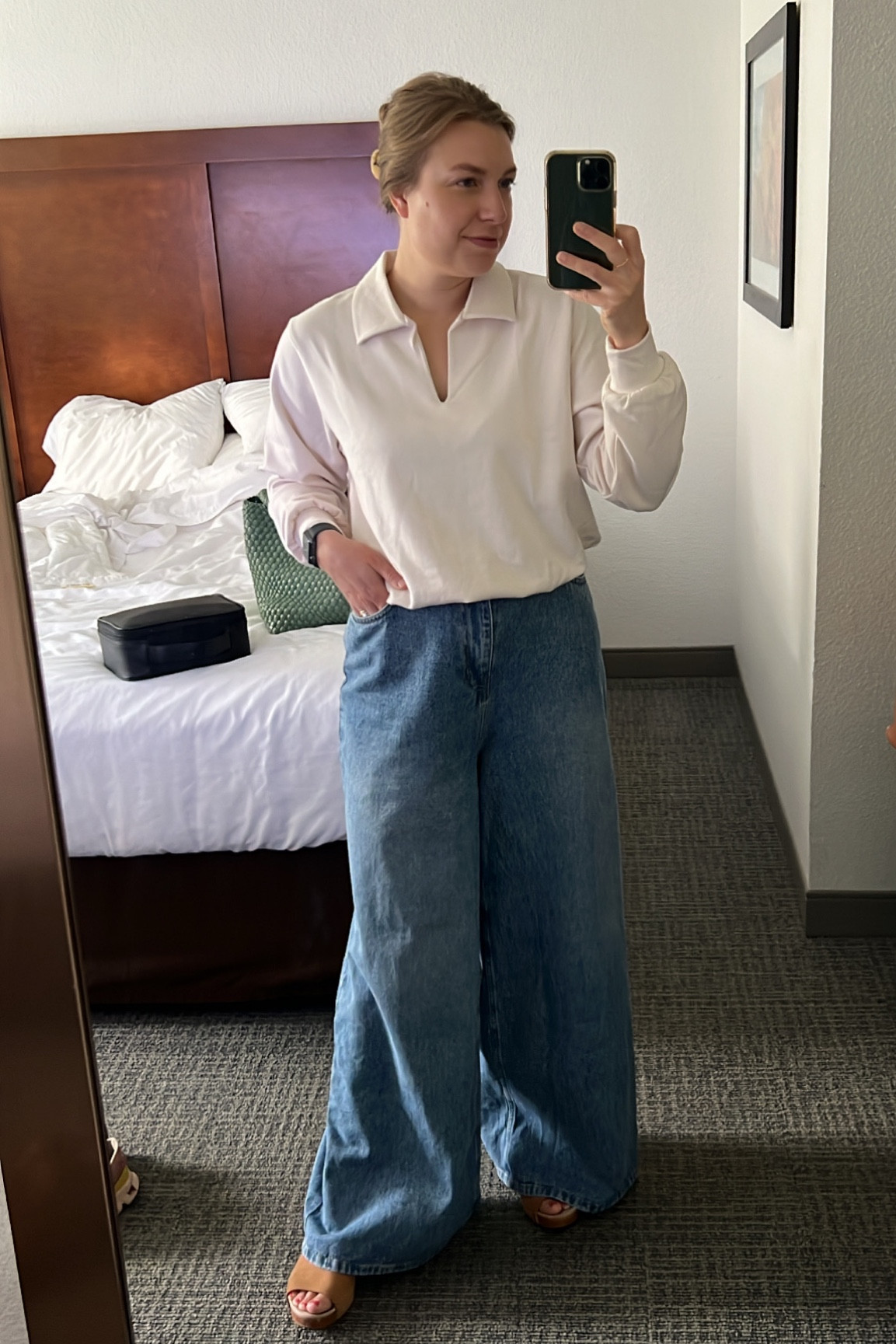 my favorite jeans of all time!!! best jeans, wide leg jeans, wide leg denim, curvy denim, chic workwear, summer workwear, easy workwear 

#LTKworkwear #LTKstyletip #LTKcurves