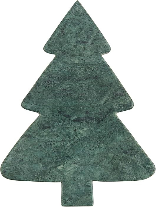 Mud Pie Tree Xmas Mini Marble Serving Boards, Approx 8" x 5", Green | Amazon (US)