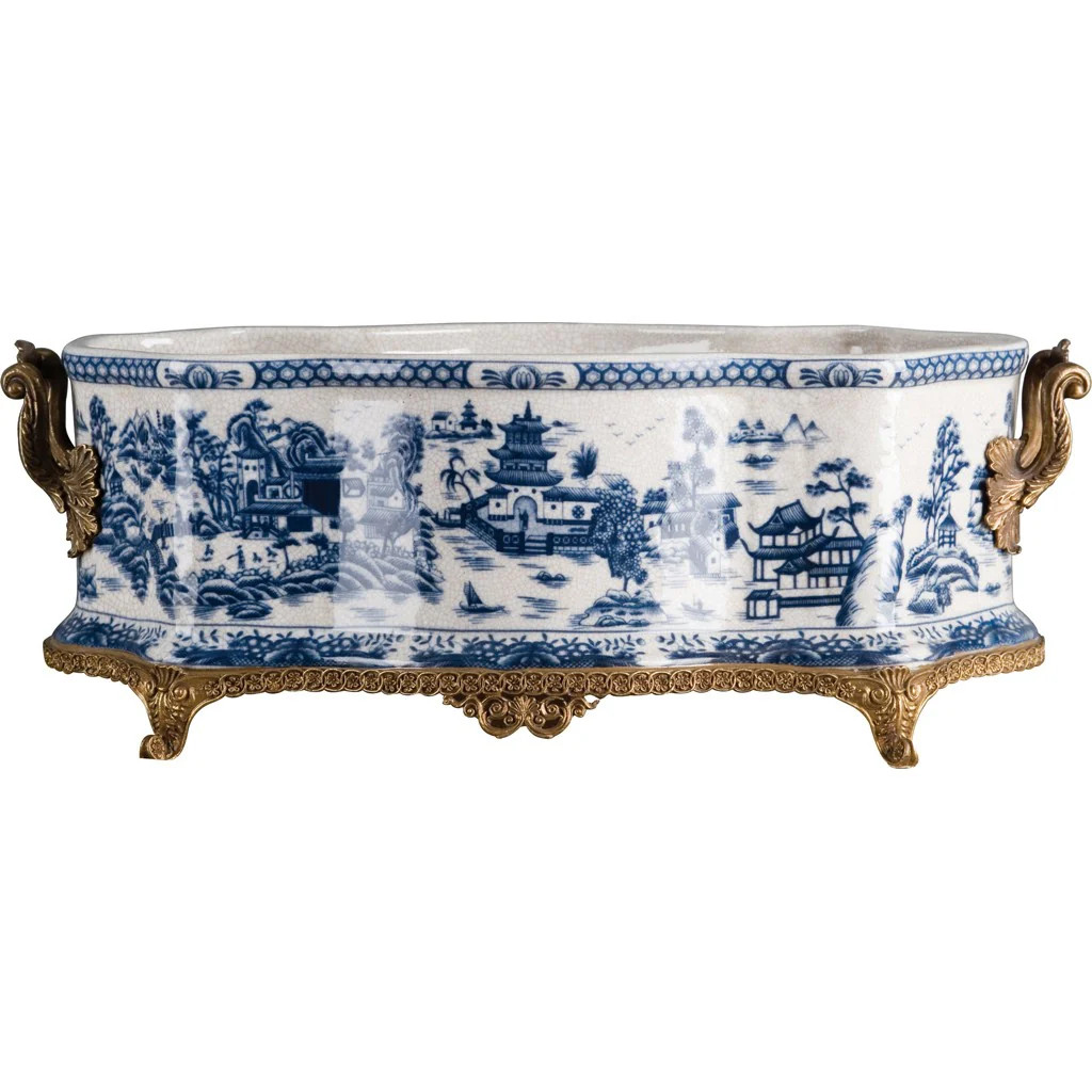 Ormolu Large Village Scene Planter | The Enchanted Home