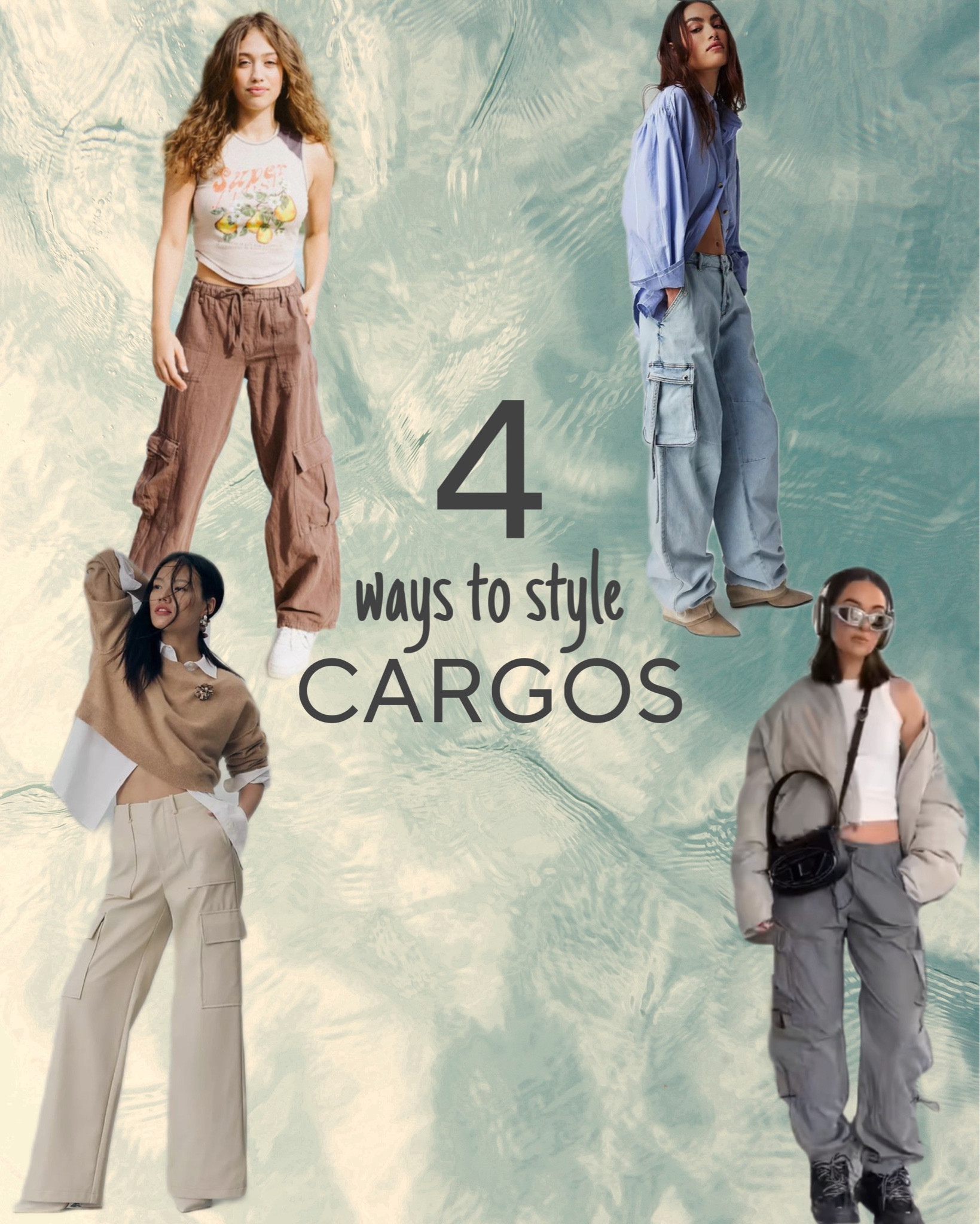 4 ways to style cargo pants this fall🍂 I'm loving this fall trend and think it's great that cargo pants can be dressed up or dressed down🤎

#LTKfindsunder50 #LTKworkwear 

#LTKU