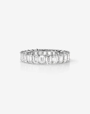 Lab Grown Emerald Diamond Eternity Band | Ring Concierge