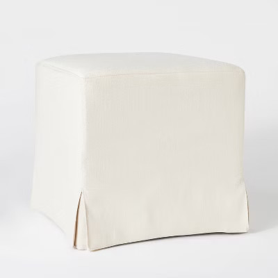 Lynwood Slipcover Cube Ottoman - Threshold™ designed with Studio McGee | Target