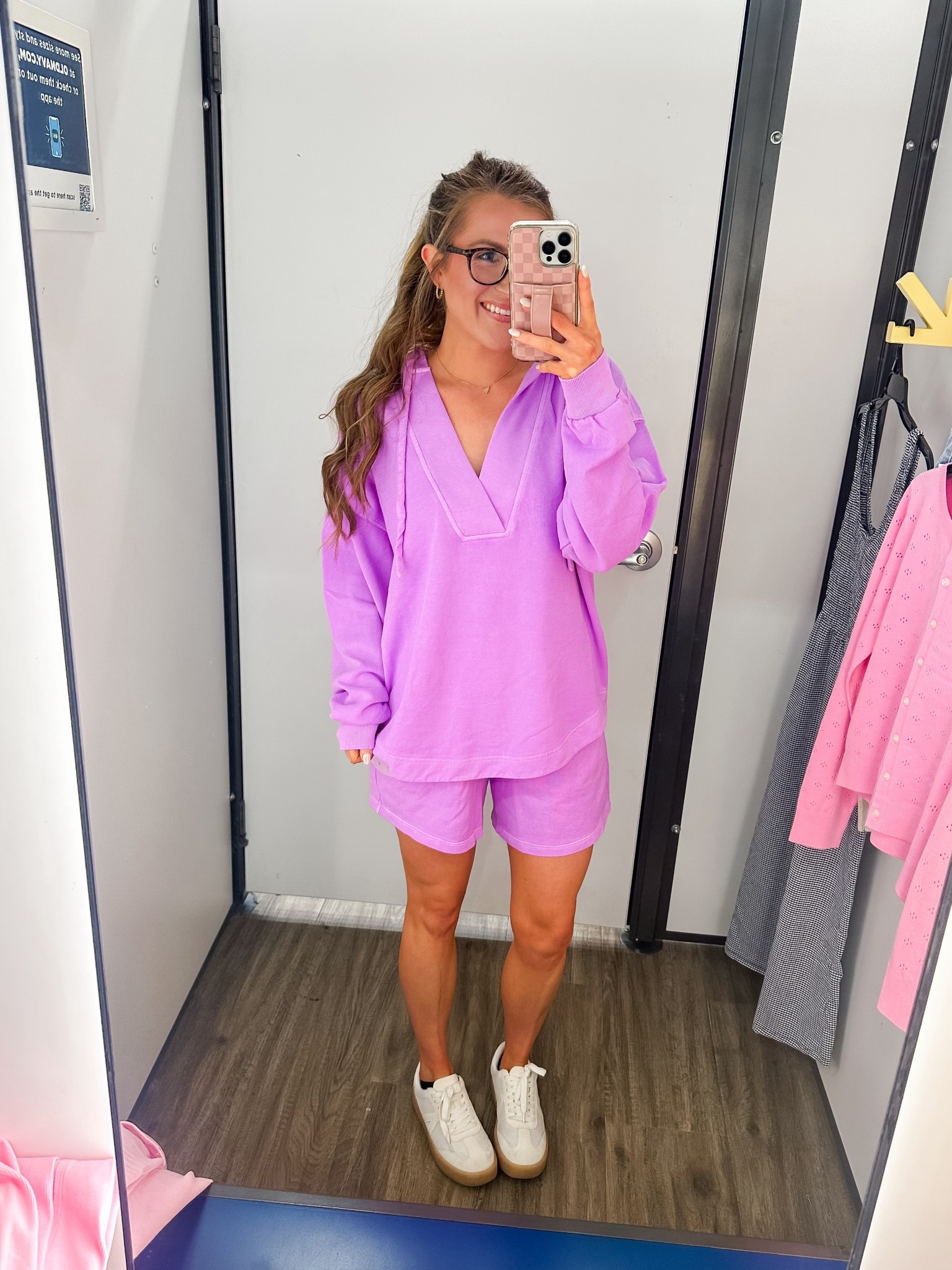 Obsessed with this Old Navy lounge sets! TTS! I’m wearing a small in both! Summer lounge sets | spring set | purple set | cotton lounge set| summer shorts 

#LTKTravel #LTKSaleAlert #LTKootd