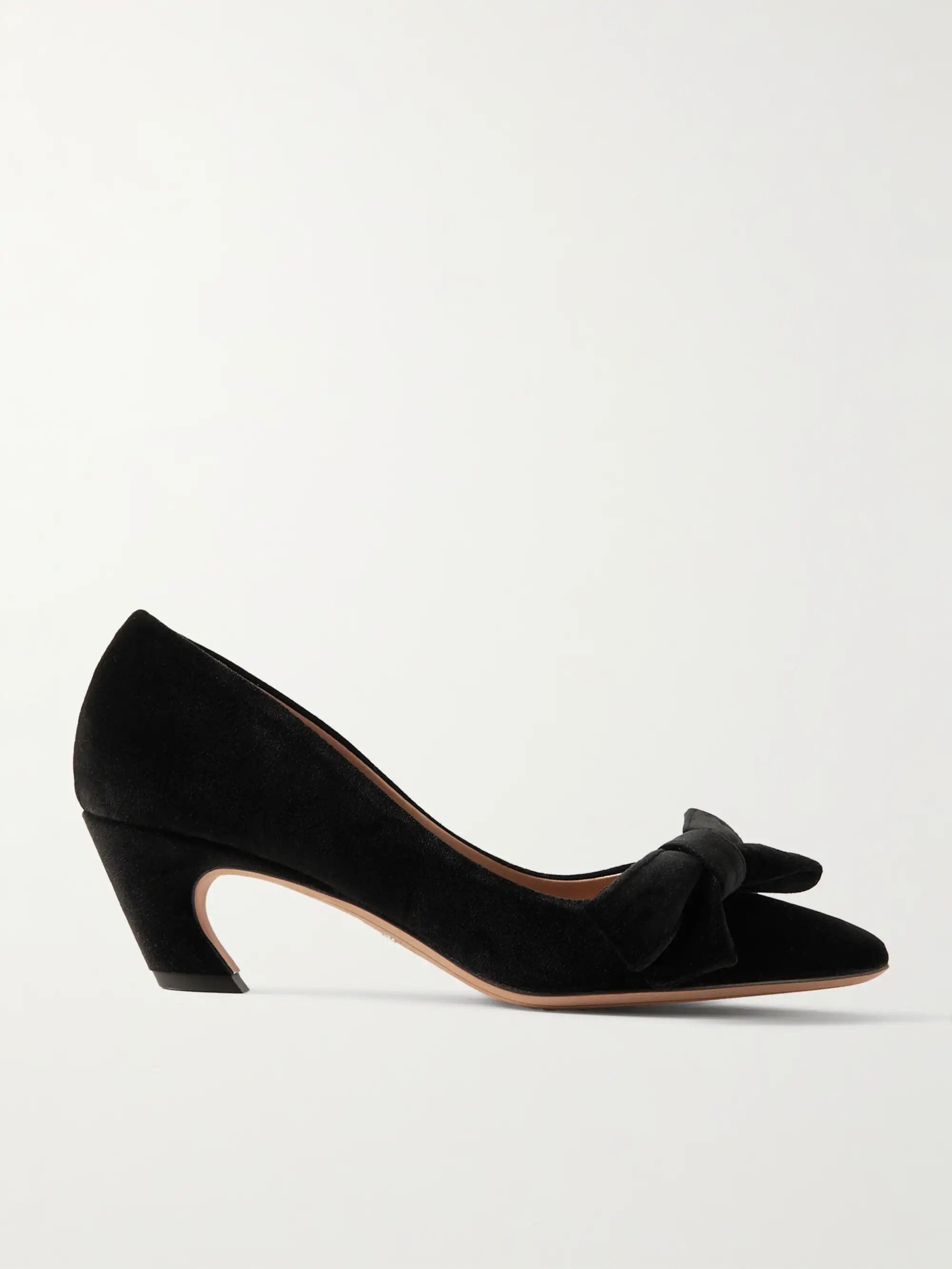 Oli bow-detailed velvet pumps | NET-A-PORTER (US)