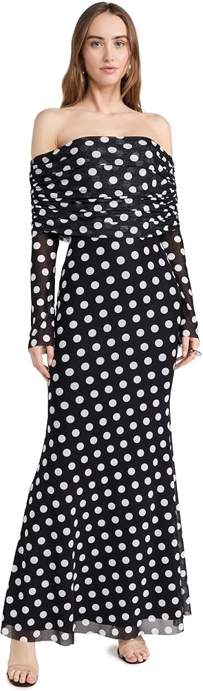 Women's Thelma Off The Shoulder Marrowed Edge Maxi Dress | Amazon (US)