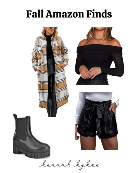 Fall Amazon finds, fall fashion, leather shorts, shacket, boots

#LTKstyletip #LTKunder50 #LTKSeasonal