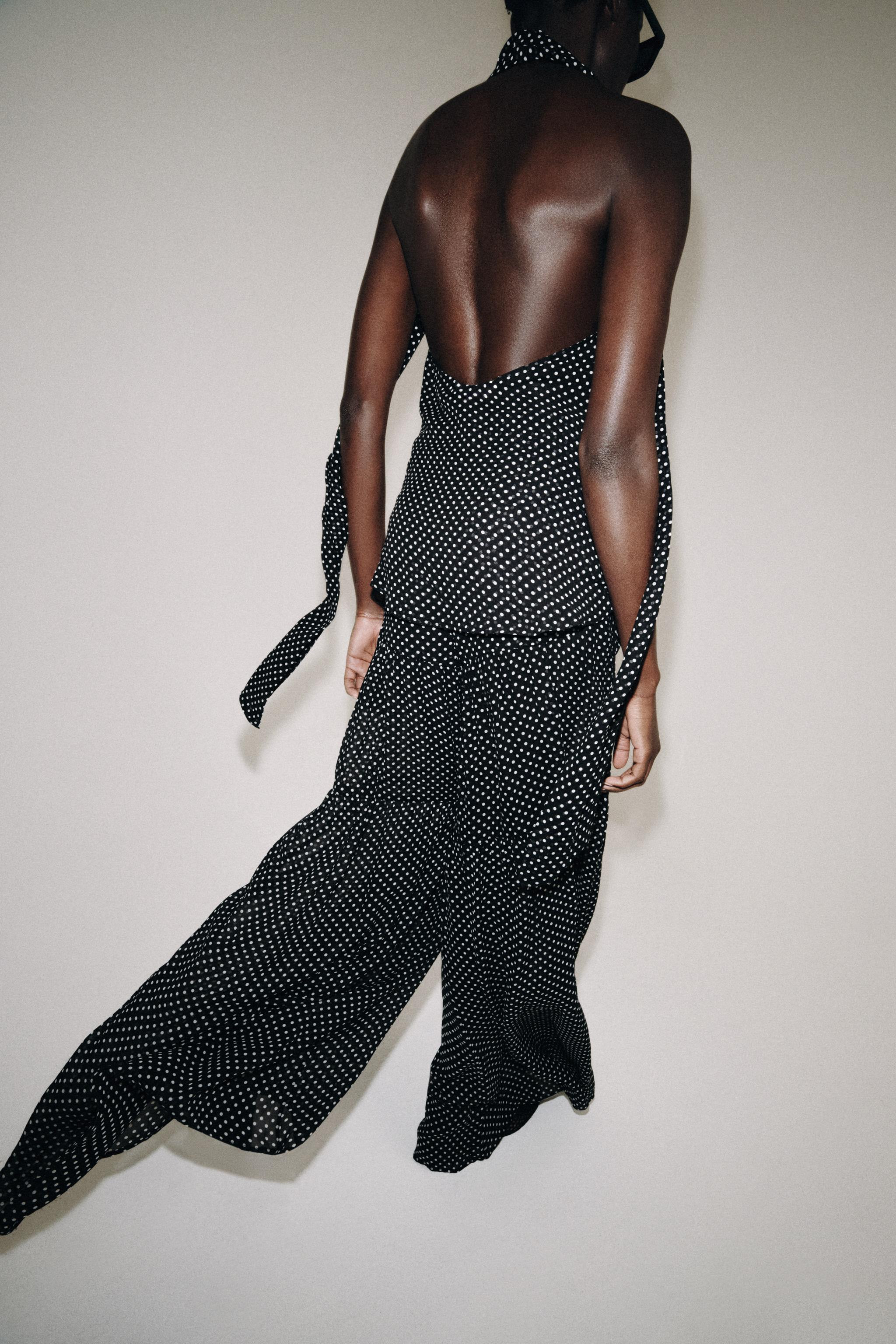 POLKA DOT HALTER TOP ZW COLLECTION | Zara US