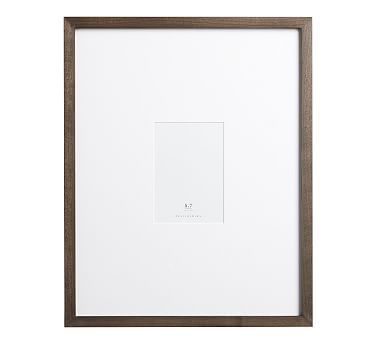Wood Gallery Oversized Frame, 5x7 (16x20 overall) - Charcoal | Pottery Barn (US)