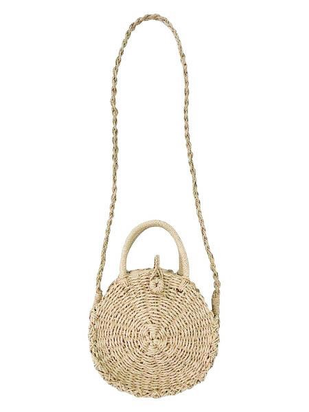 'Sigrid' Ratten Round Bag (2 Colors) | Goodnight Macaroon