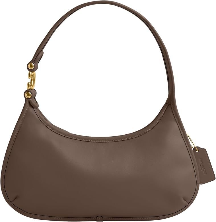 Coach Glovetanned Leather Eve Shoulder Bag, Dark Stone | Amazon (US)