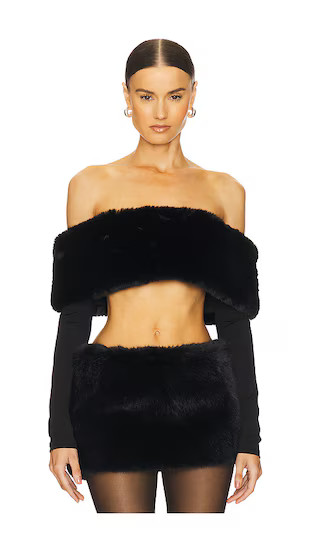 Sasha Crop Top in Black | Revolve Clothing (Global)