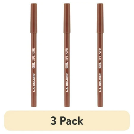 (3 pack) L.A. COLORS Long-lasting Smooth Creamy Matte Glide-on Gel Lipliner My Favorite Nude | Walmart (US)