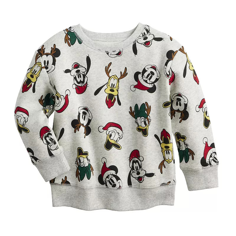 Disney's Mickey Mouse and Friends Baby & Toddler Boy Holiday Crewneck Sweatshirt by Jumping Beans... | Kohl's