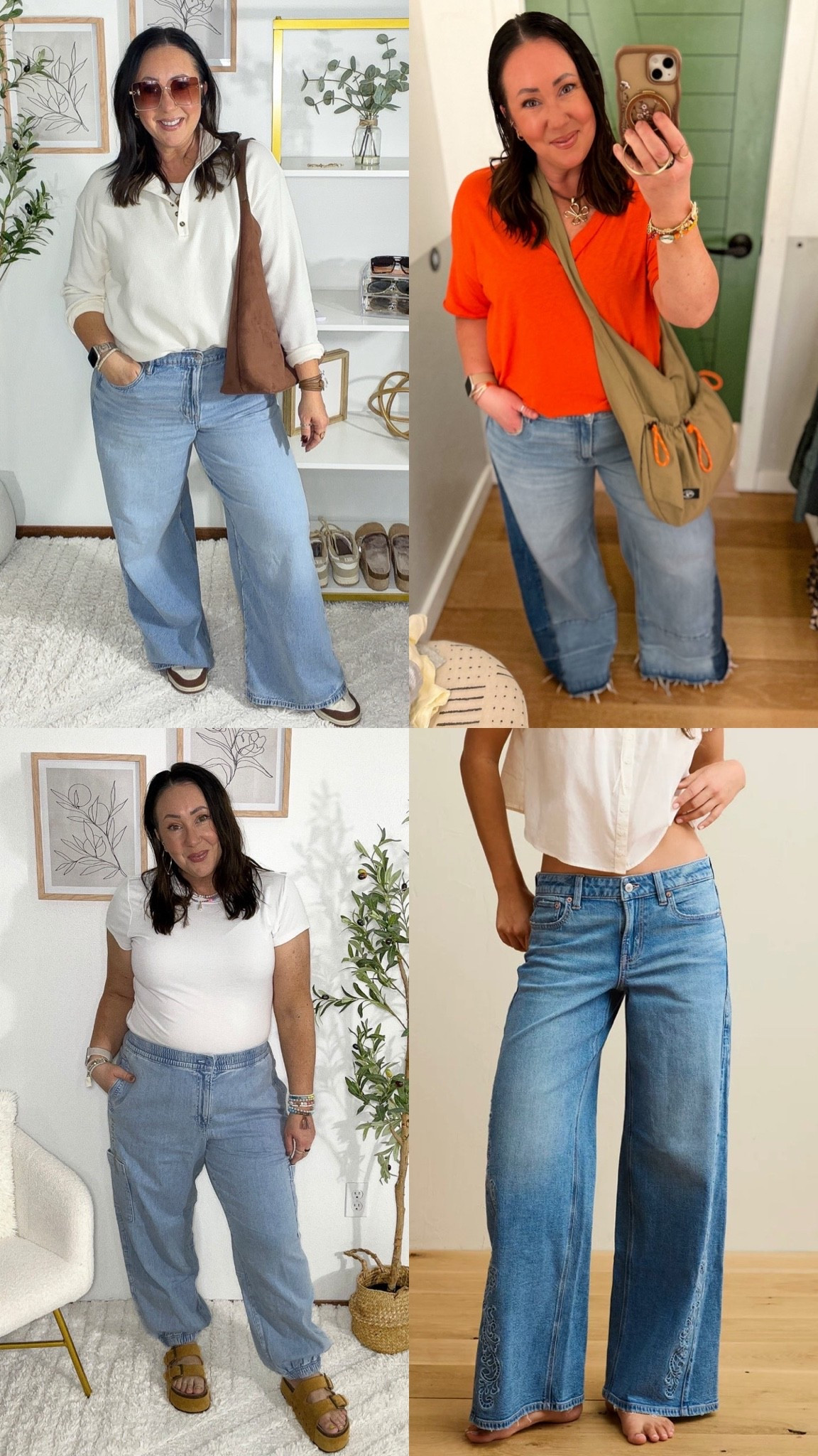 Major sale on my some of my most worn jeans from American Eagle! Size 14 regular in the low rise baggy ultra wide jeans in the light aglow wash. Size 16 regular in the low rise baggy ultra wide jeans in the blue breeze wash. Just ordered size 14 regular in the new medium vintage wash. XL in the low rise baggy jogger jeans! Ordered a large in the new low rise baggy cozy jeans in the black wash.

#LTKSaleAlert #LTKOver40 #LTKMidsize