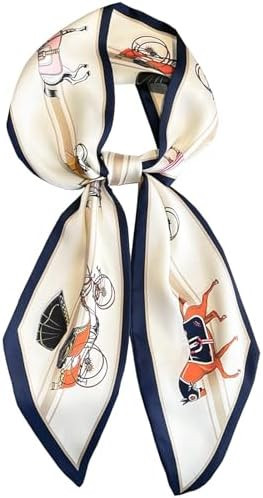 Head Scarf Hair Neck Scarves For Women Purse Bag Scarfs For Handbags Silky Long Thin Satin Headsc... | Amazon (US)