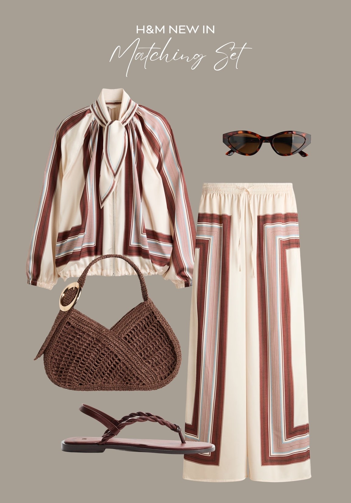 H&M new in patterned matching set 😍

#LTKsummer