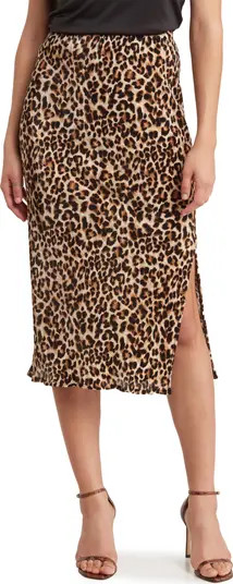 Leopard Print Midi Skirt | Nordstrom Rack