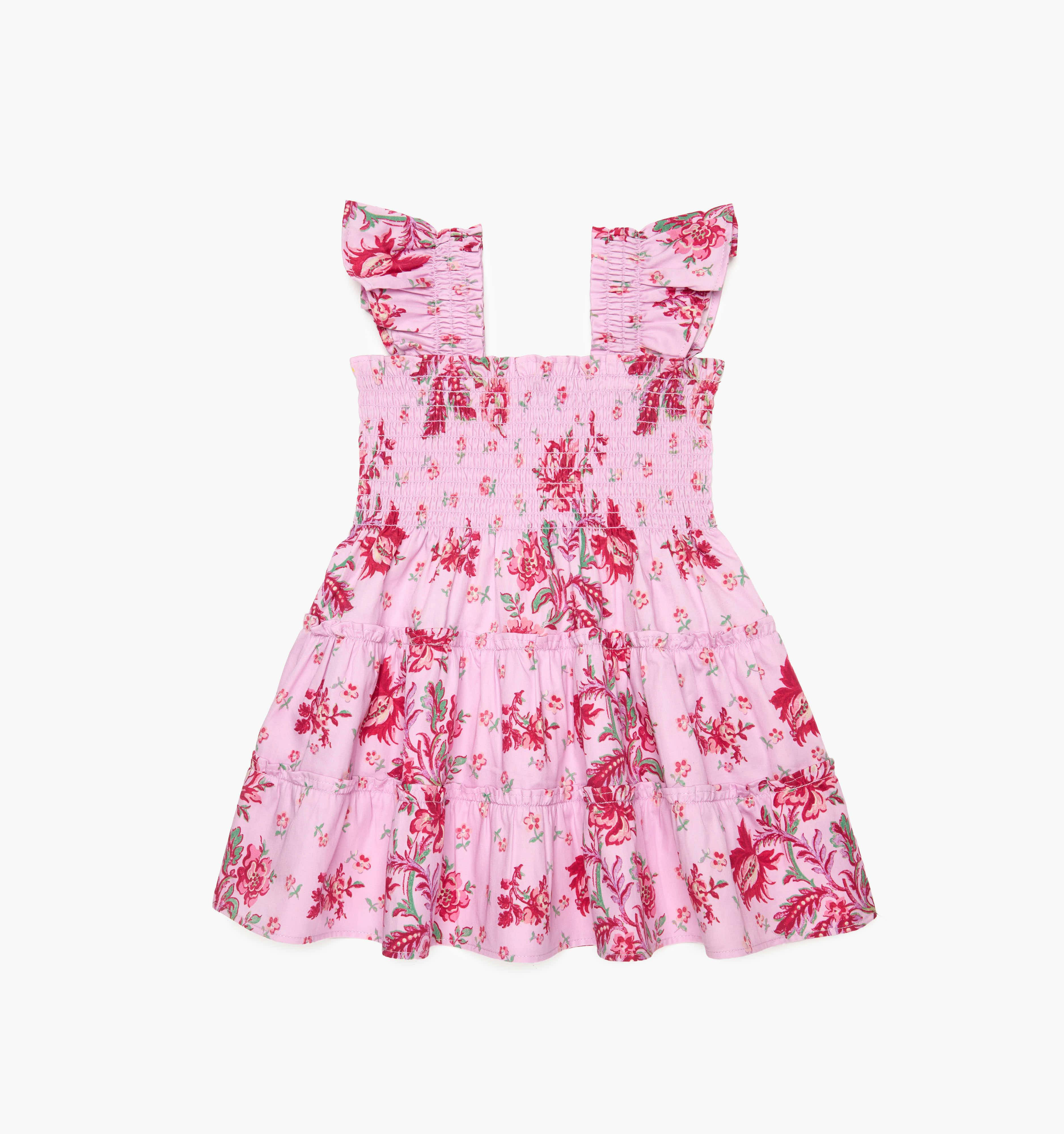 The Tiny Ellie Nap Dress - Pink Delft Bouquet 6-7y / Pink Delft Bouquet | Maisonette