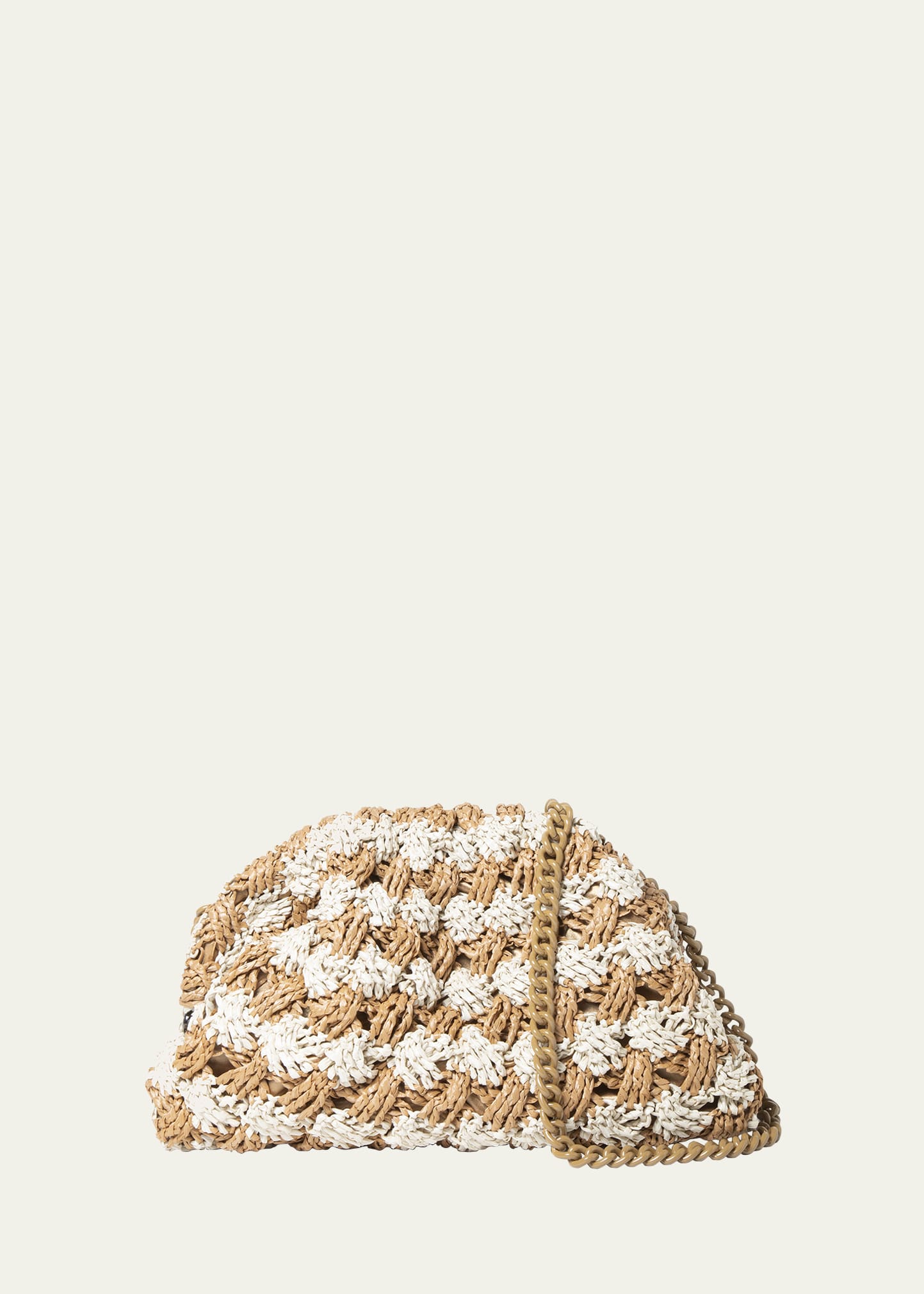 Maria La Rosa Bicolor Woven Clutch Bag | Bergdorf Goodman