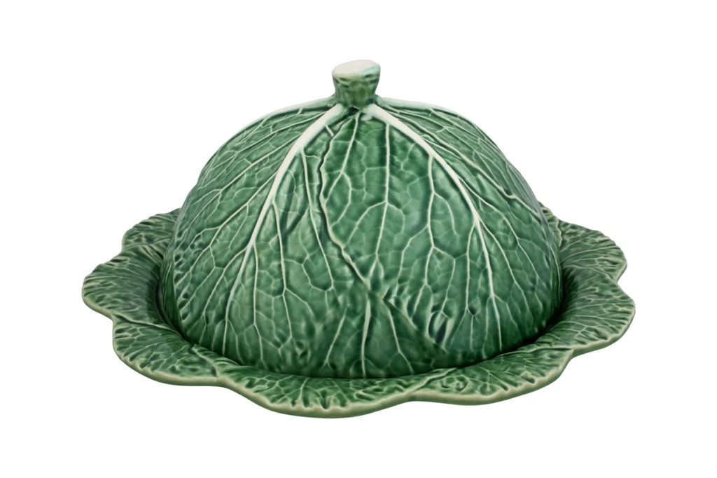Cabbage Cheese Tray with Lid in Green | Over The Moon