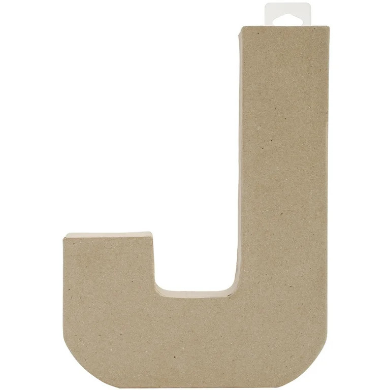 Paper-Mache Letter 8""X5.5""-J | Walmart (US)