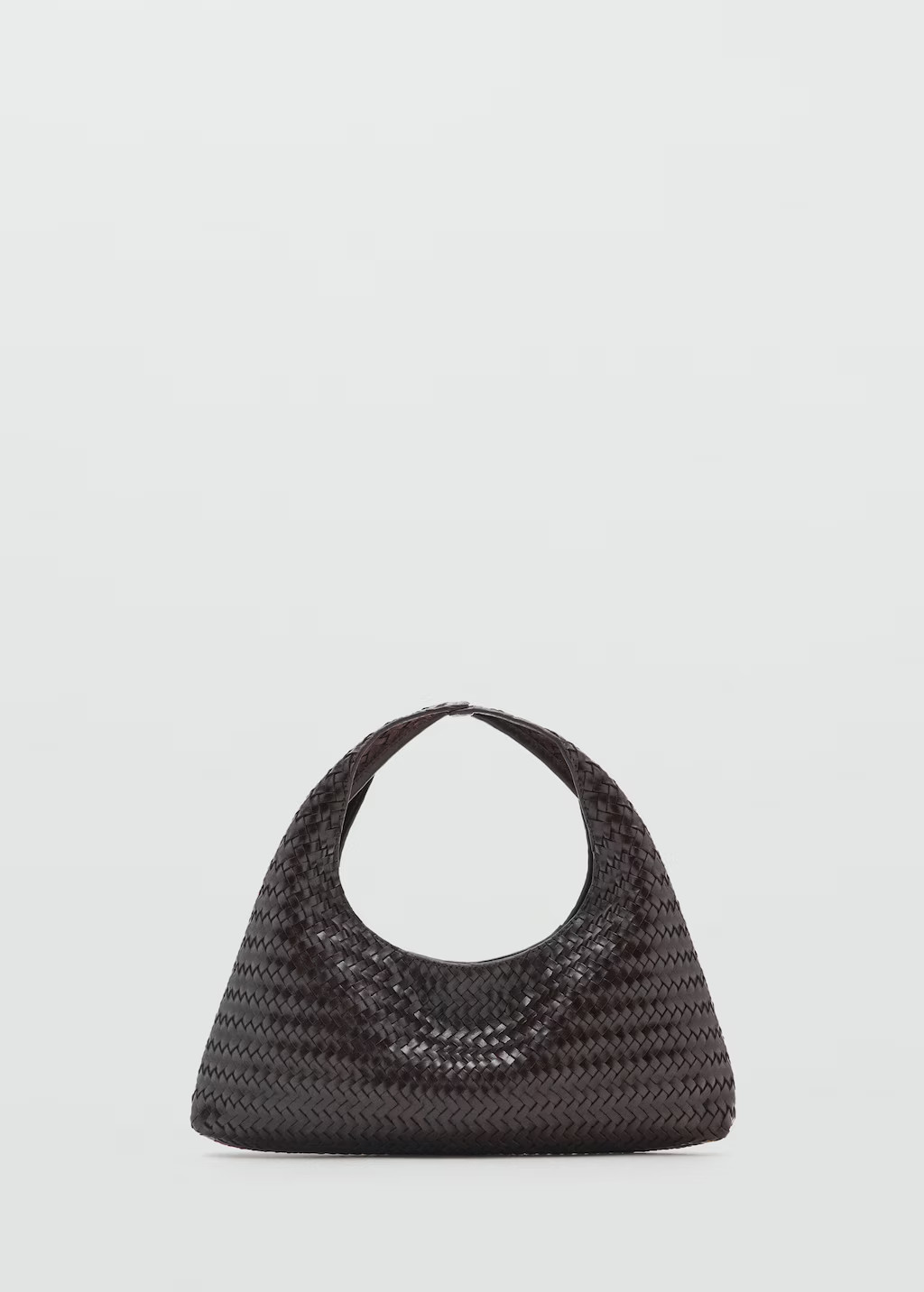 Braided leather handbag - Women | MANGO United Kingdom | MANGO (UK)