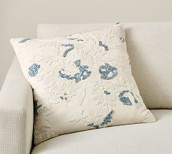 Avila Embroidered Pillow | Pottery Barn (US)