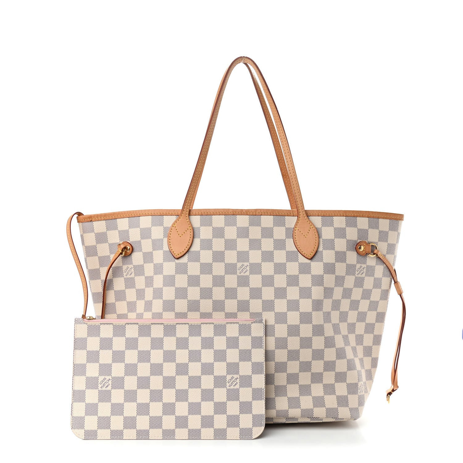 LOUIS VUITTON Damier Azur Neo Neverfull MM Rose Ballerine | FASHIONPHILE | Fashionphile