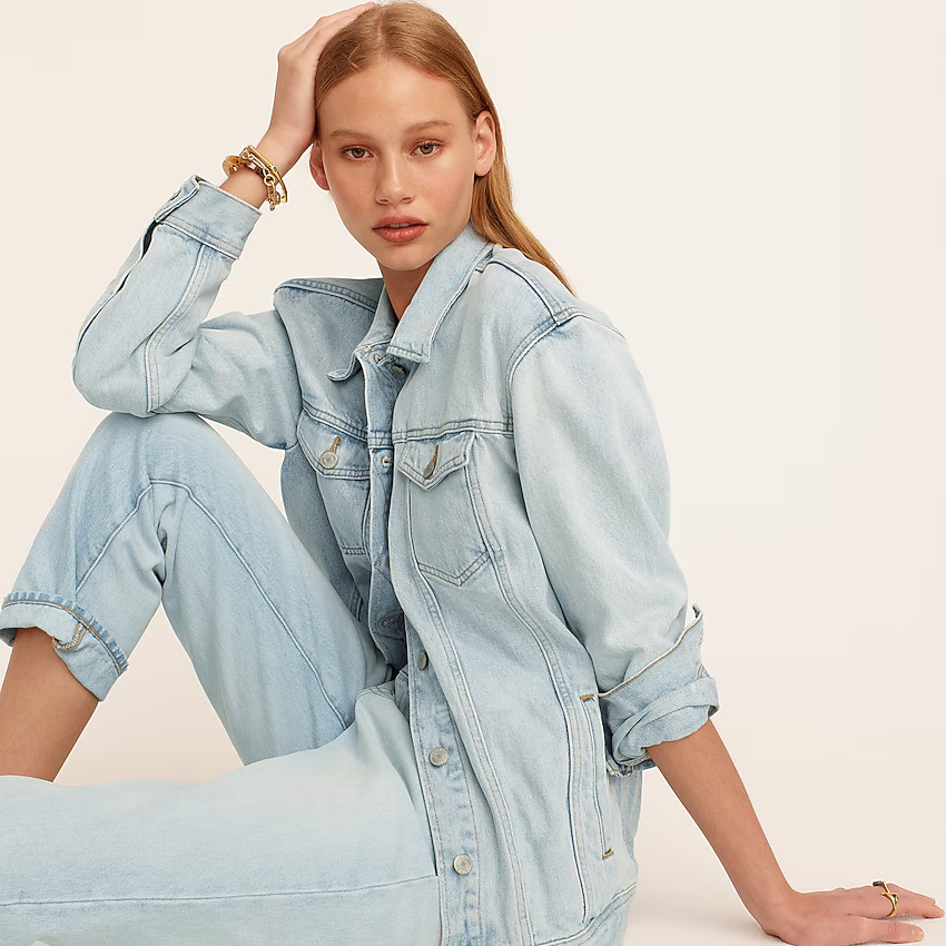Relaxed denim jacket in waterside washItem BG113 | J. Crew US