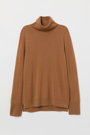 H & M - Cashmere Turtleneck Sweater - Beige | H&M (US)