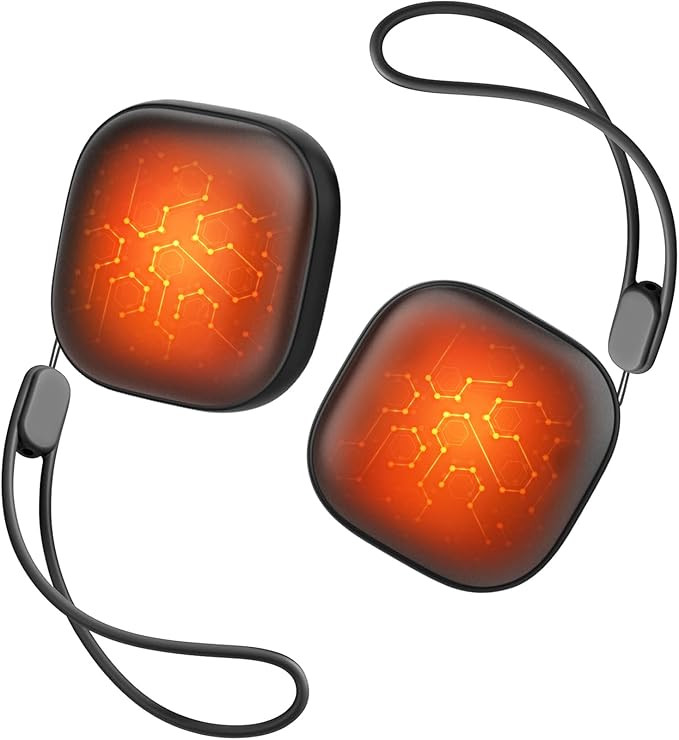 Magnetic Hand Warmers Rechargeable 2 Pack, Ultra Slim Electric Handwarmers,3 Levels Smart Heating... | Amazon (US)