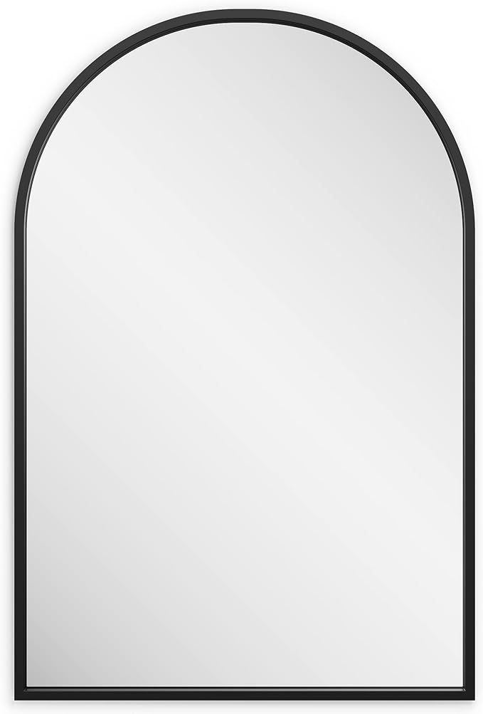 Barnyard Designs 24x36 Arched Mirror, Metal Framed Mirror for Wall, Wall-Mounted Bathroom Vanity ... | Amazon (US)