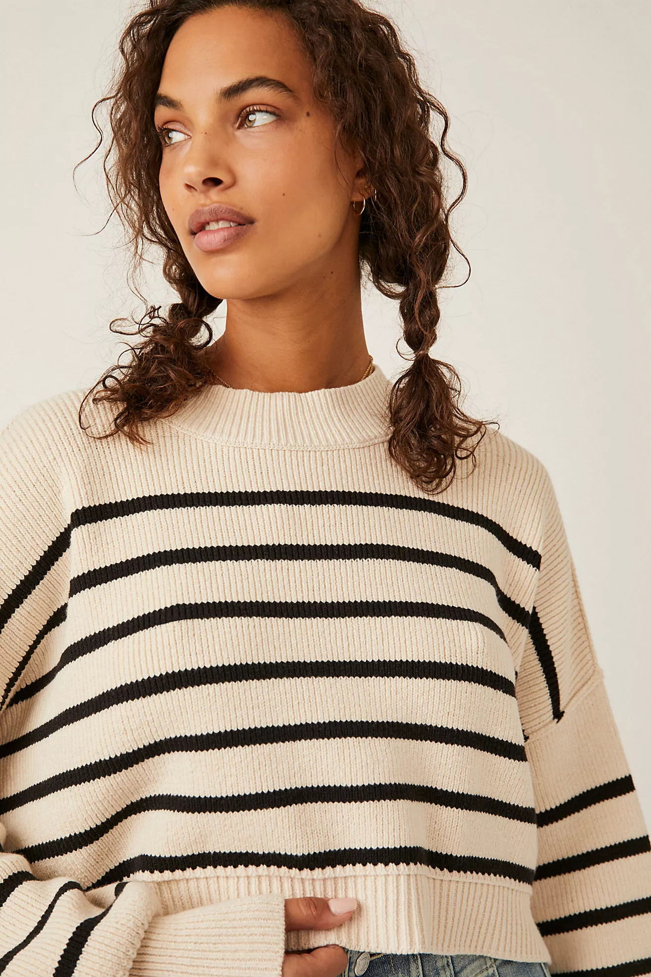 Easy Street Stripe Crop Pullover | Free People (Global - UK&FR Excluded)