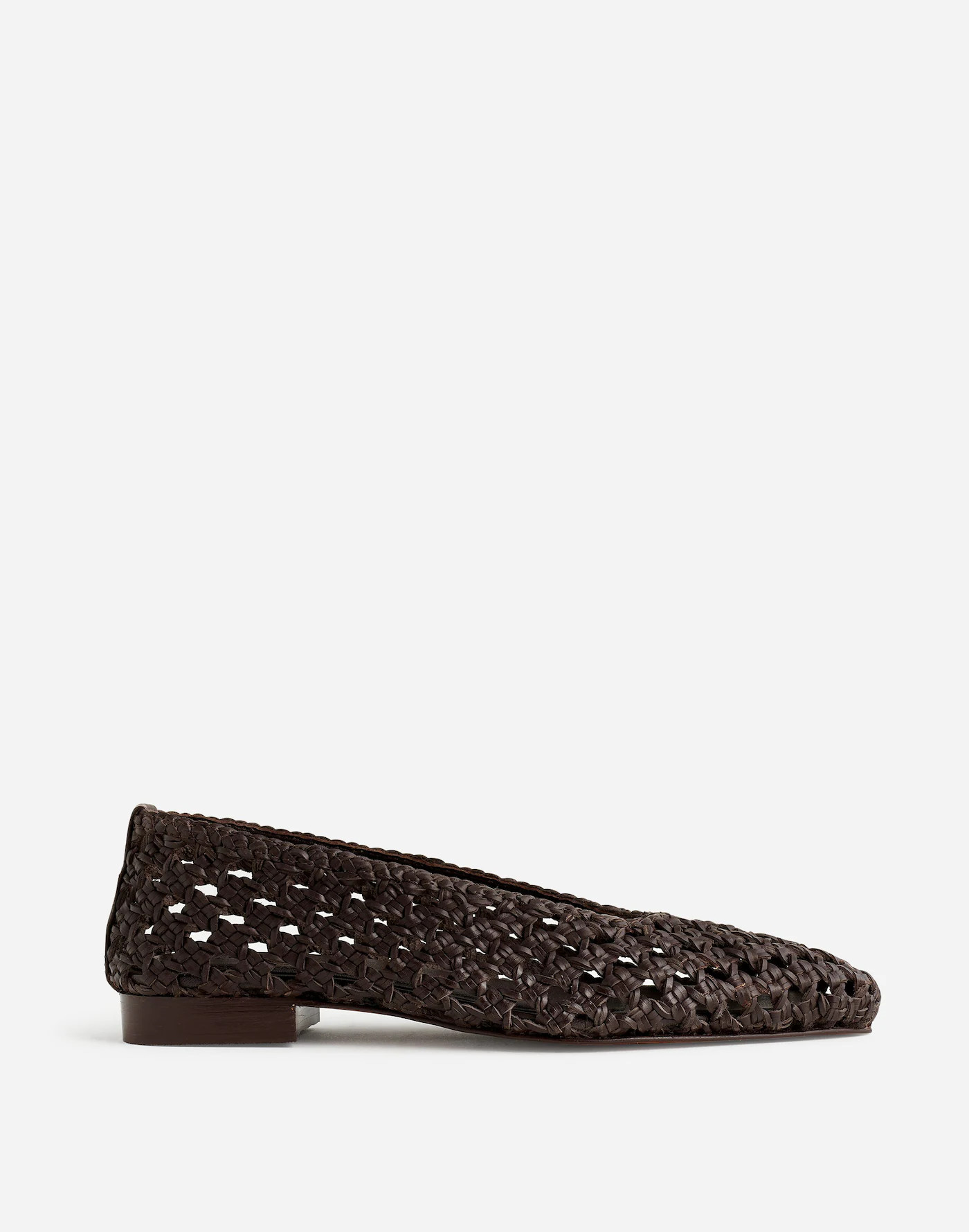 The Ruth Ballet Flat in Woven Leather | Madewell