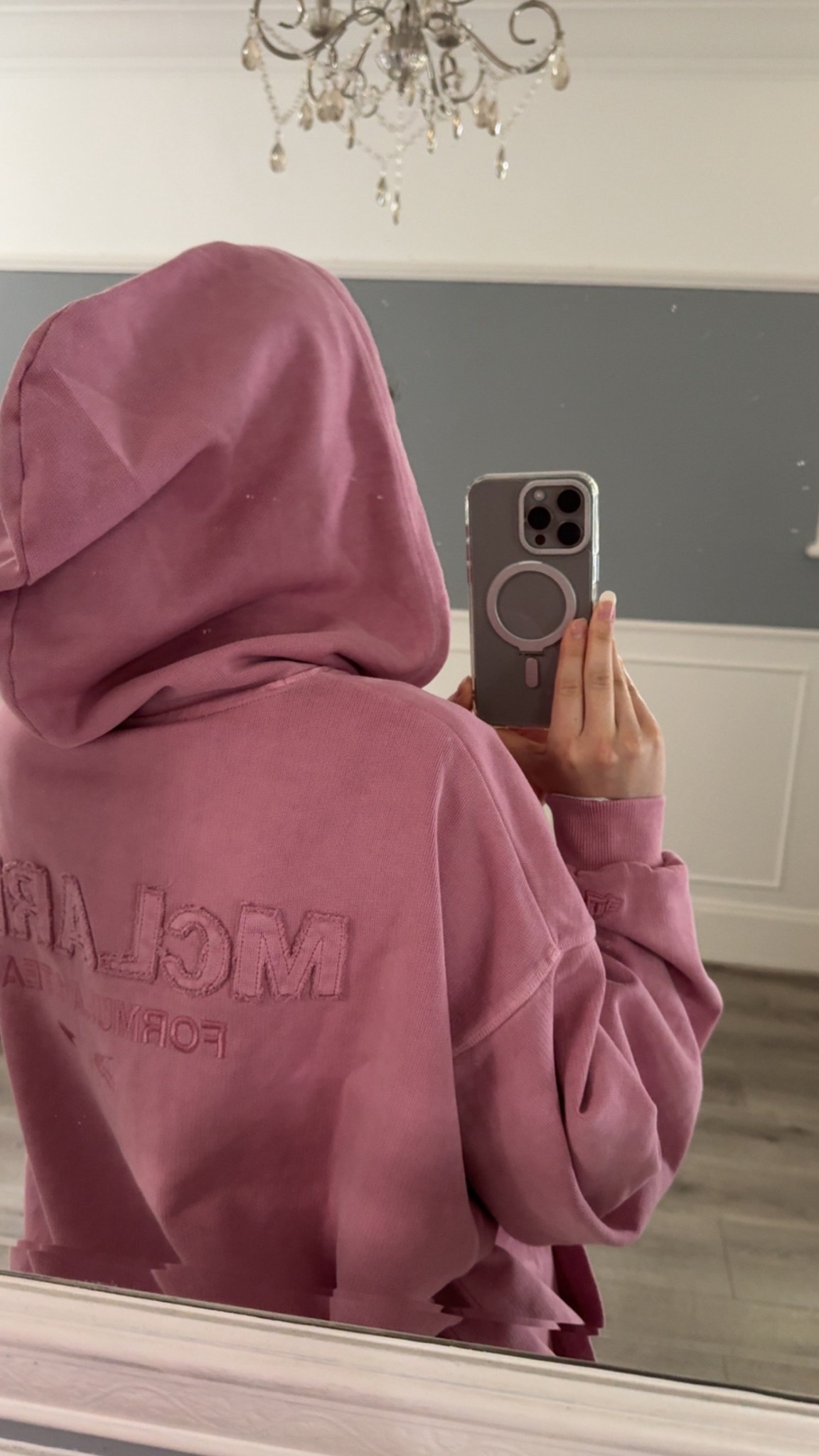 McLaren new era pink zip up hoodie 