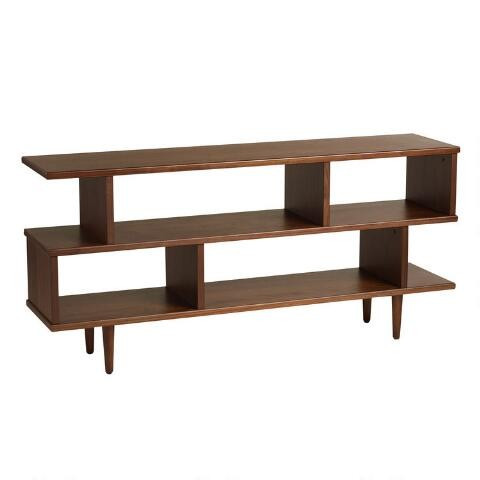 Walnut Brown Wood Ashlyn Bookshelf | World Market