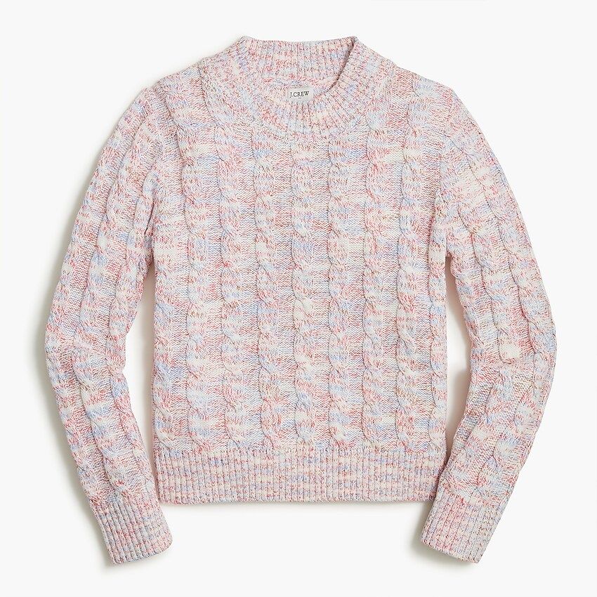 Cable mockneck sweater | J.Crew Factory