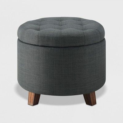 Tufted Round Storage Ottoman - Threshold™ | Target