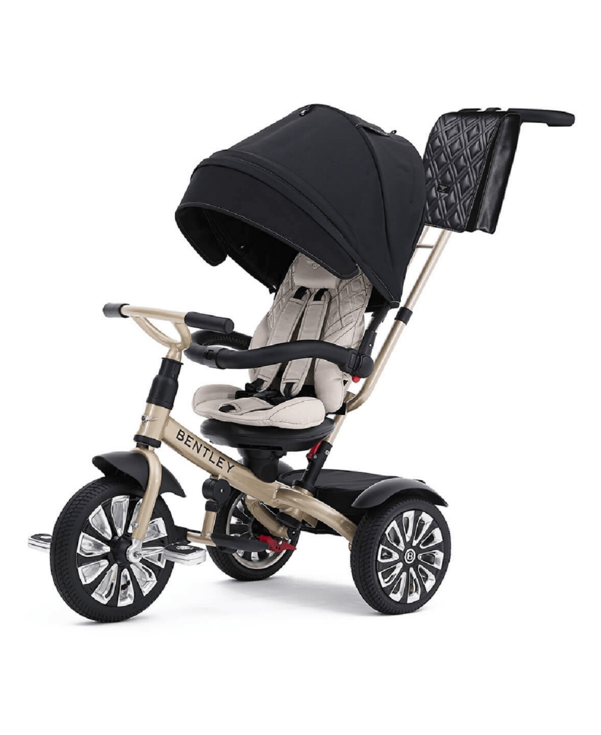 Posh Baby and Kids Bentley 6-in-1 Baby Stroller Mulliner Trike - Gold | Macy's