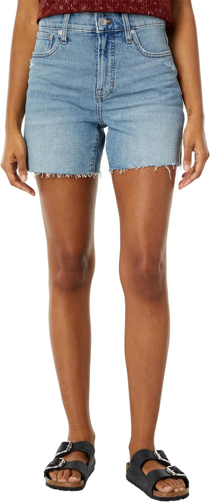 Madewell The Perfect Long Jean Short in Russett Wash | Amazon (US)