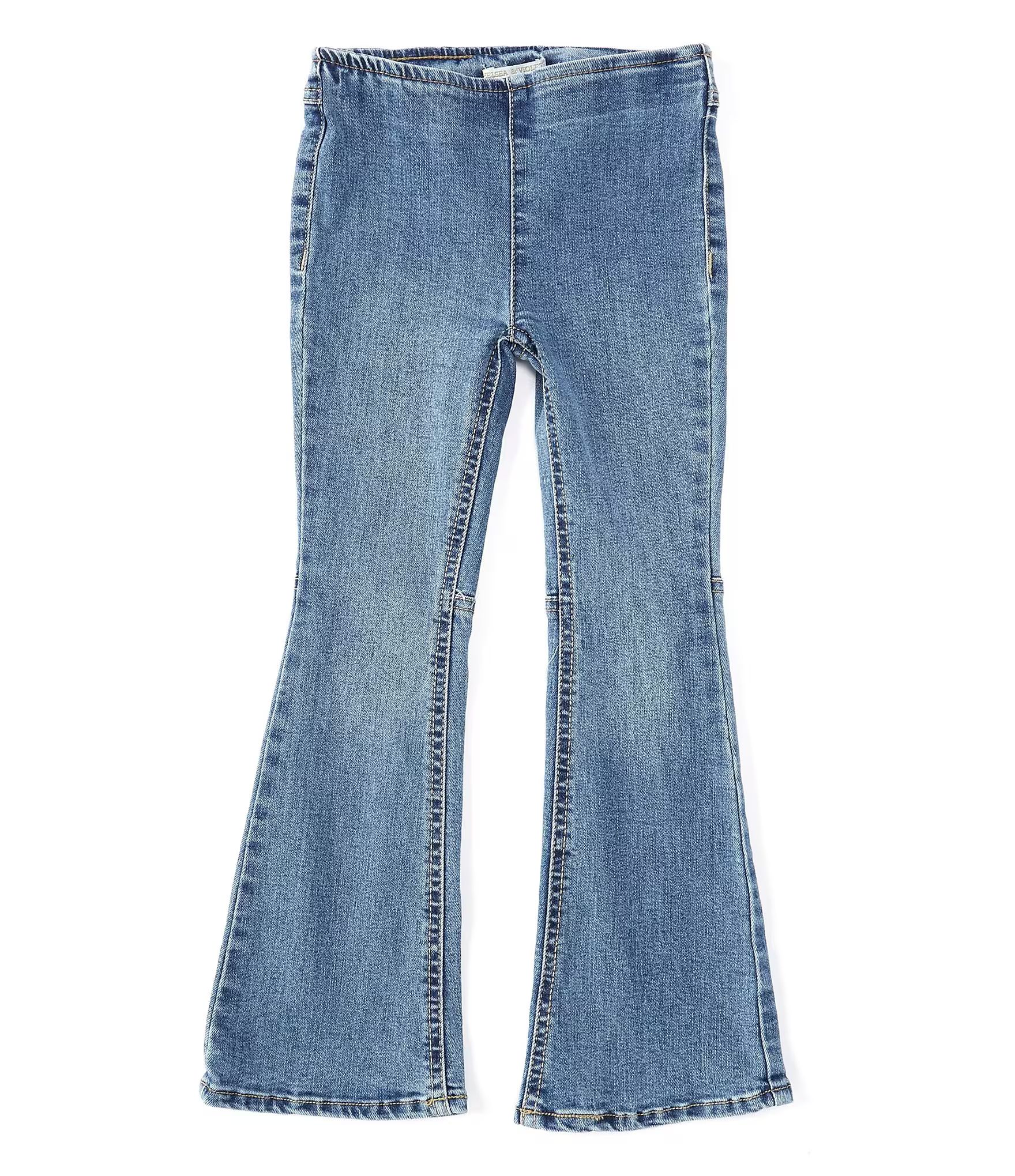 Little Girls 2T-6X Flare Denim Jeans | Dillard's