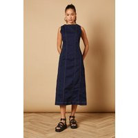 Sleeveless Denim Maxi Dress With Seam Detail | Debenhams UK